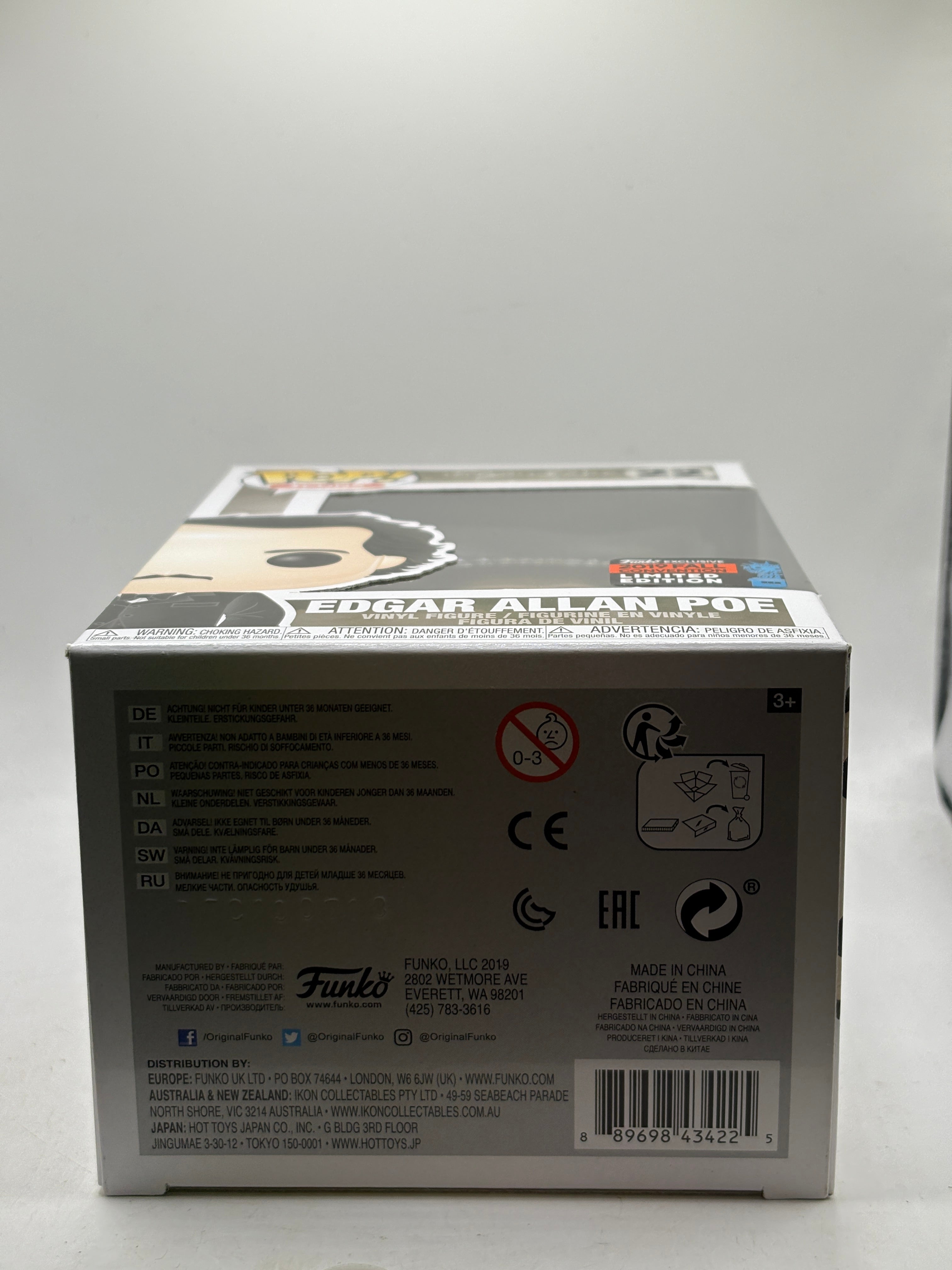 Funko POP! Icons Edgar Allan Poe #22 Edgar Allan Poe 2019 Fall